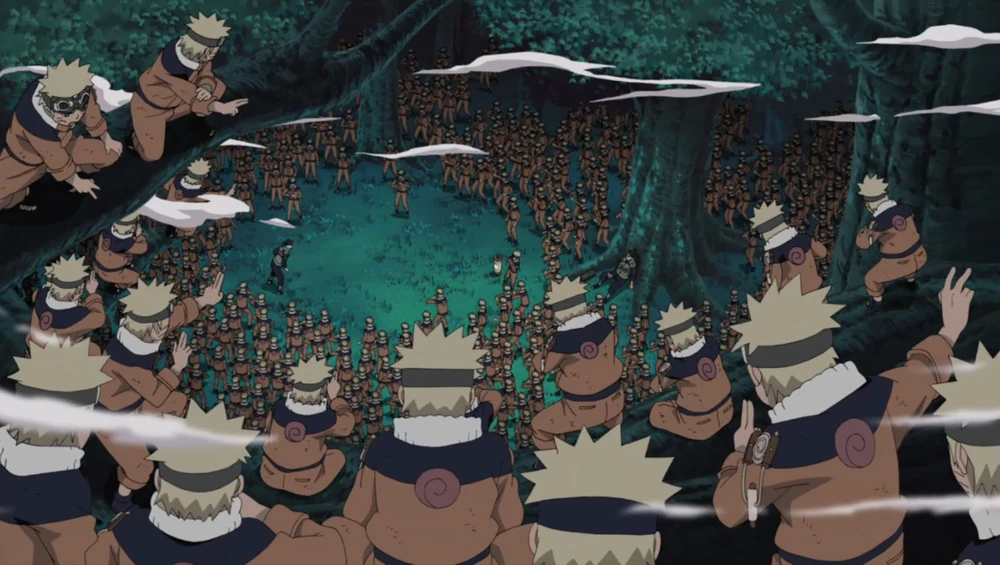 Le multi-clonage dans Naruto